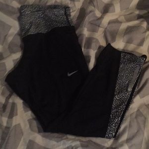 Black Nike Running Capris
